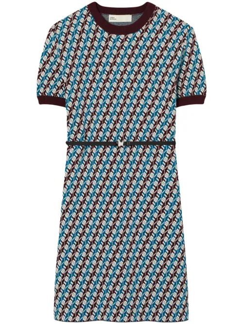 Robe-pull à motif en jacquard - Tory Burch - Modalova