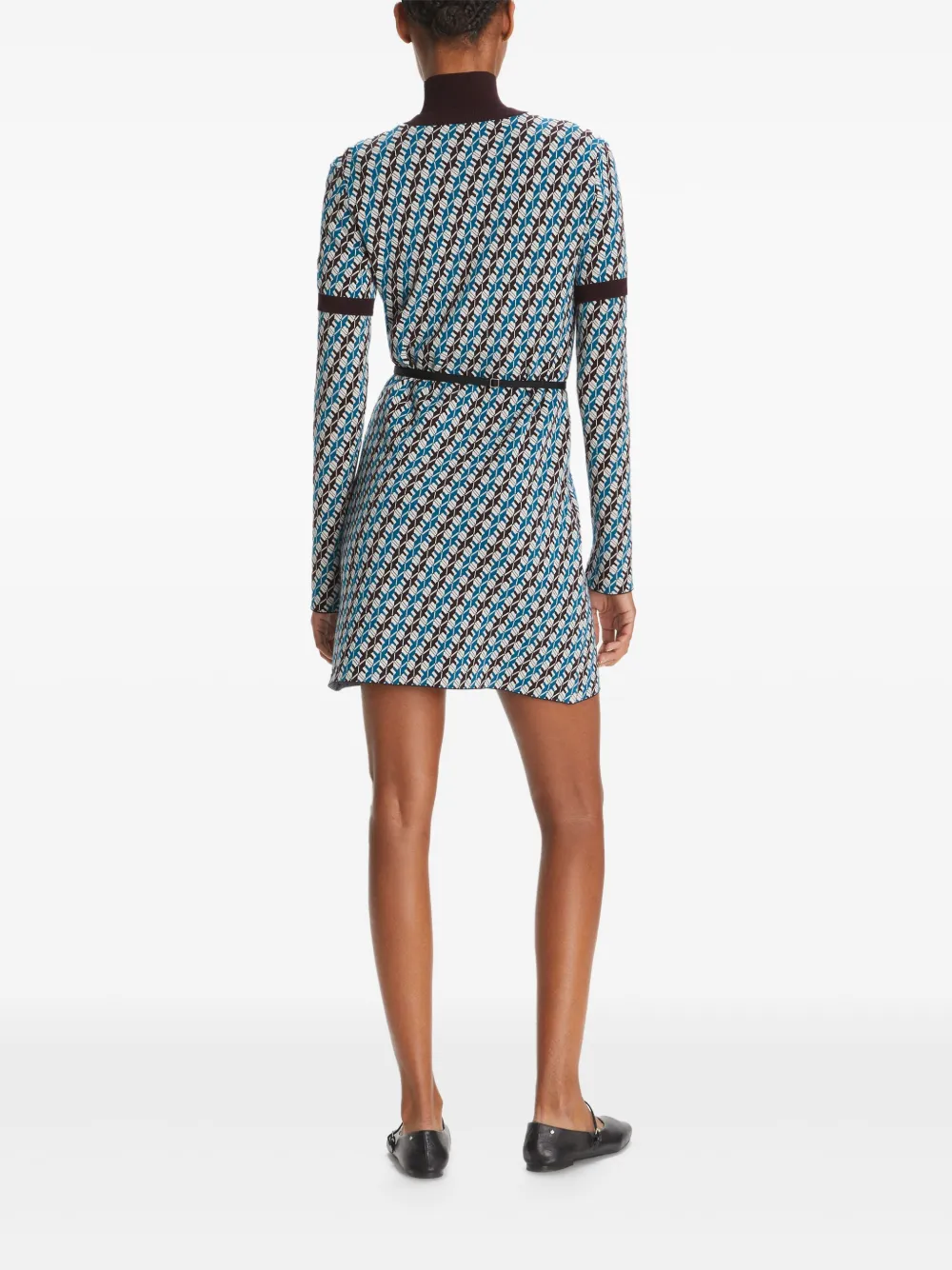 Tory Burch Sweaterjurk met jacquard Blauw