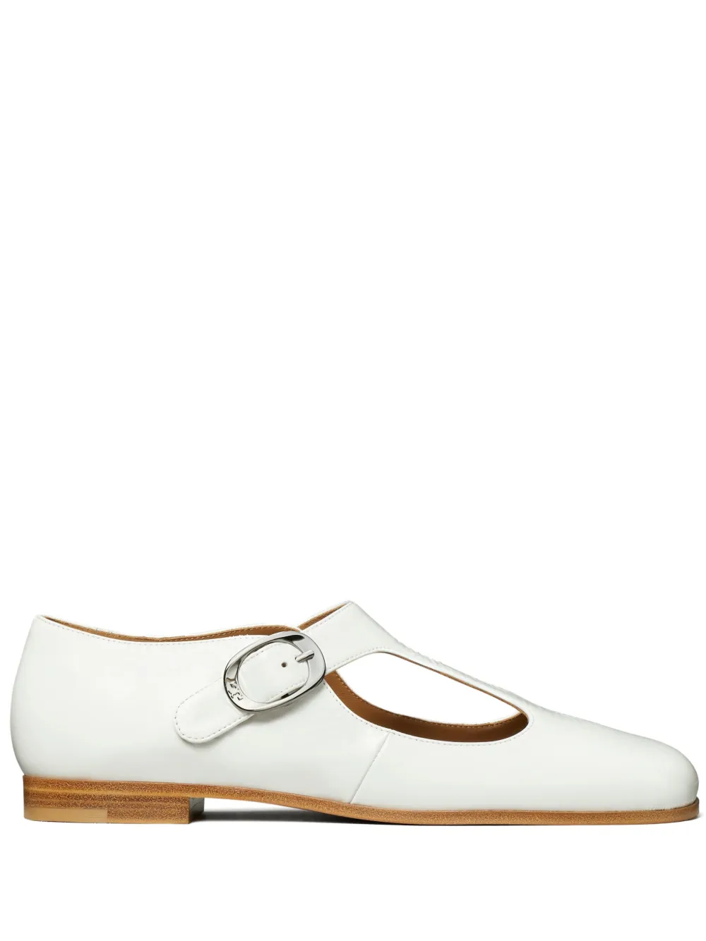 Tory Burch Violet T-Strap ballerina shoes White