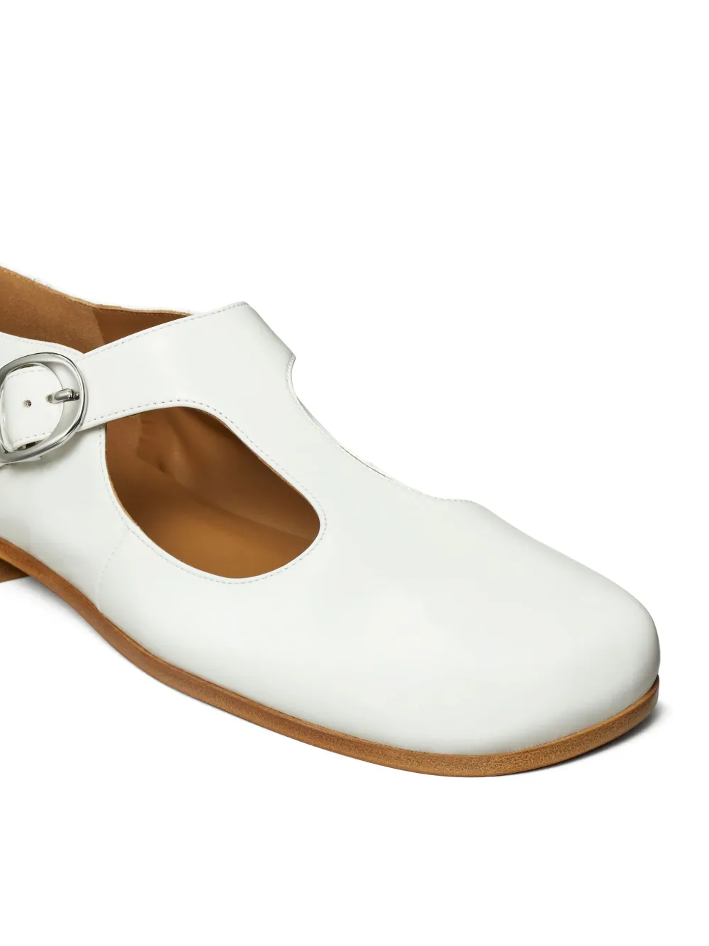 Tory Burch Violet T-Strap ballerina shoes White