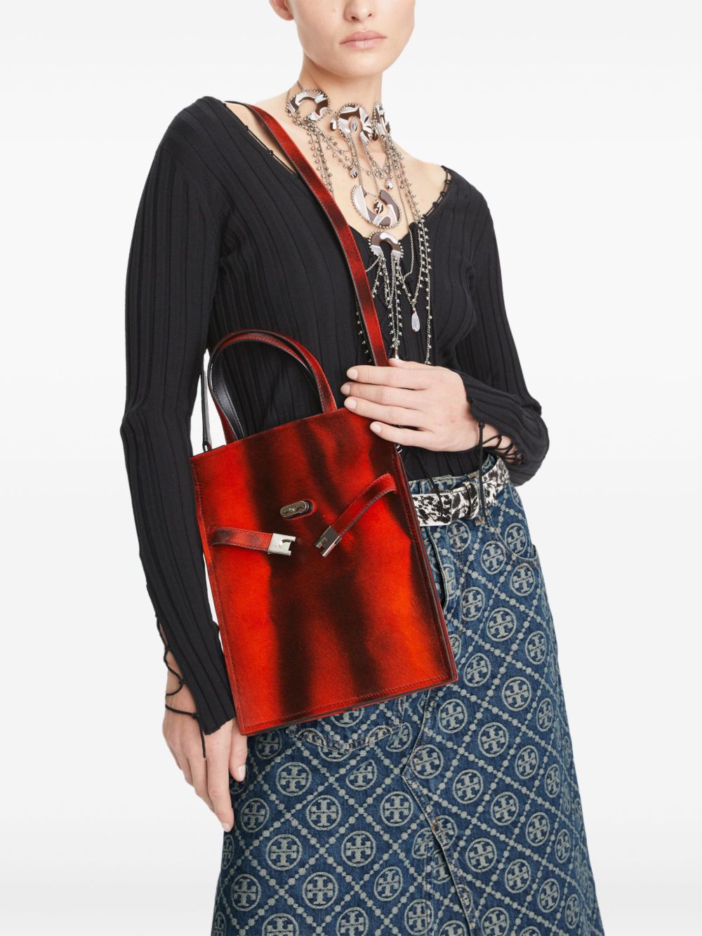 Tory Burch Kleine Lee Radziwill shopper - Rood