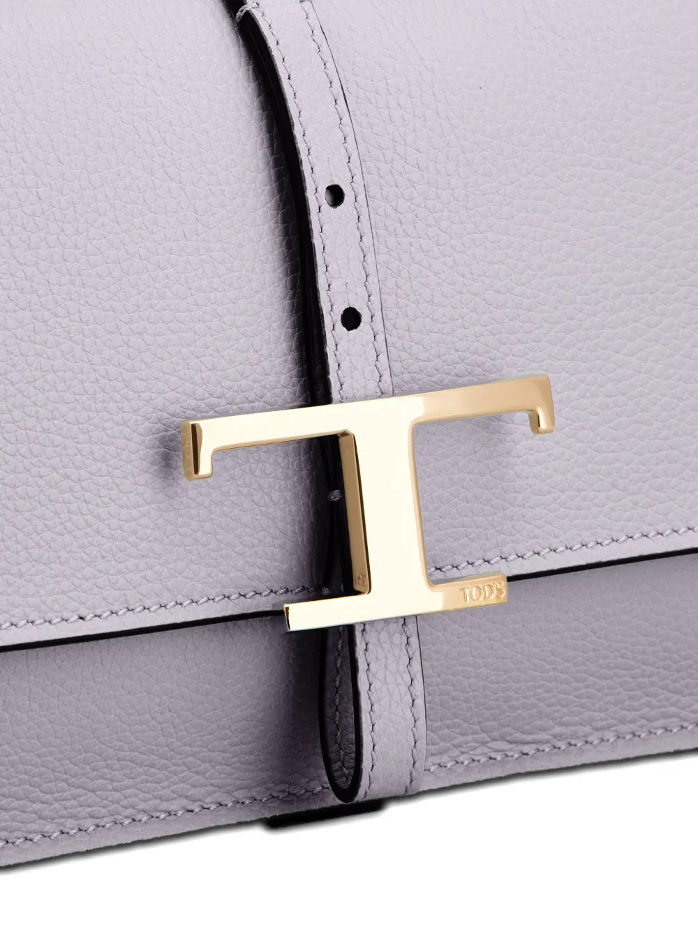 Tod's T Timeless Flap Shoulder Bag In Purple