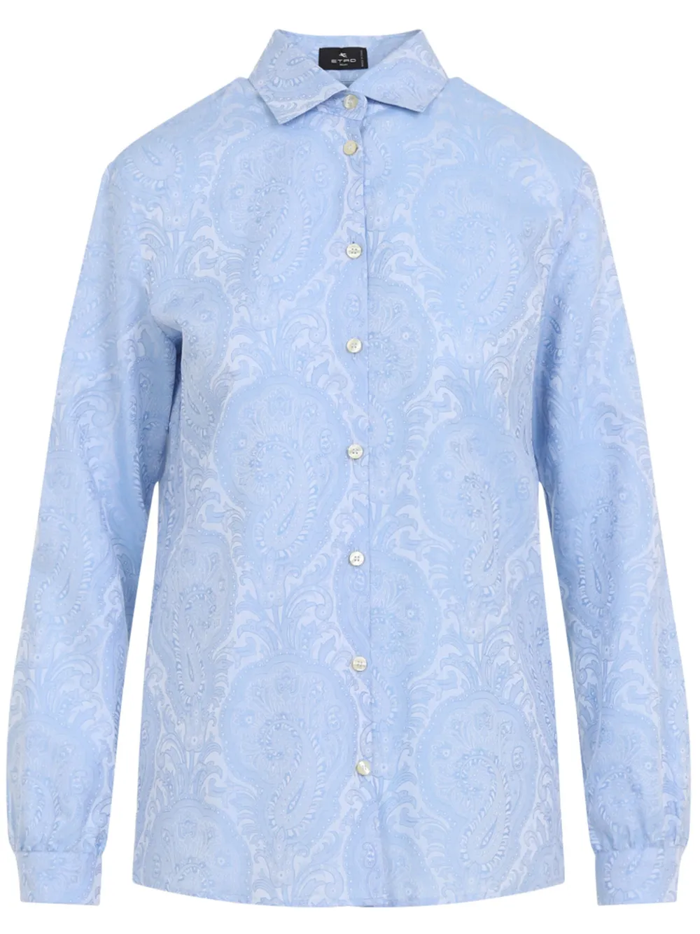 ETRO Overhemd met paisley-print Blauw