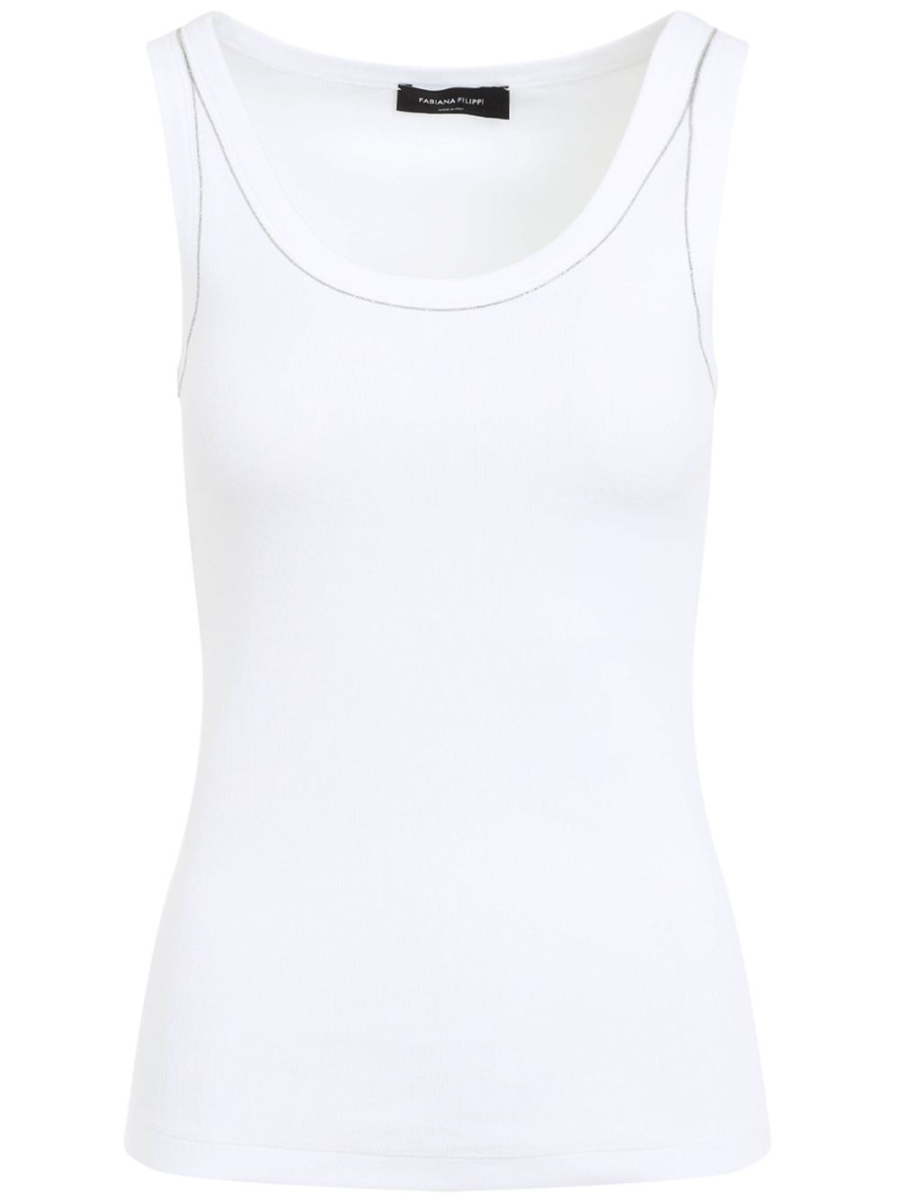 Fabiana Filippi Verfraaide tanktop Wit