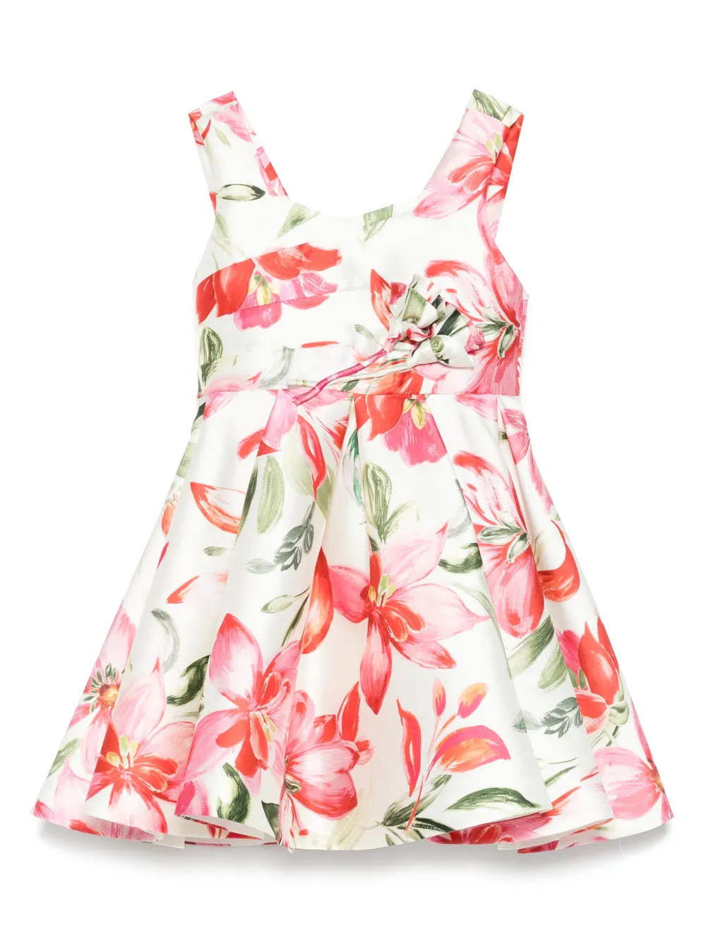 Shop Abel & Lula Mikado Dress In Neutrals