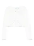 Abel & Lula pointelle-knit cardigan - White