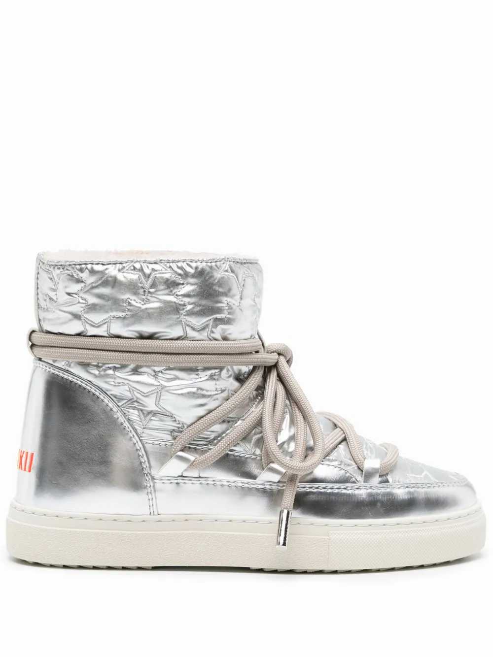 Inuikii Bomber Star snow boots SILVER RED