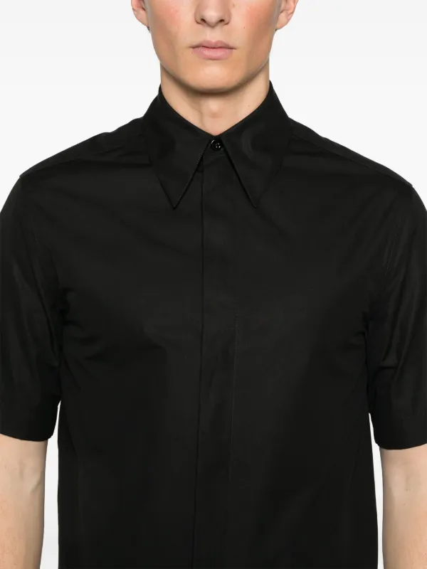 美品 Jil Sander コットンシャツ　黒 Jil Sander コットン シャツ | ブラック | FARFETCH JP