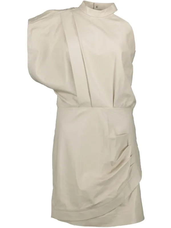 faux leather dress with sleeves Regina Faux Leather Button Front Mini Dress main image 1