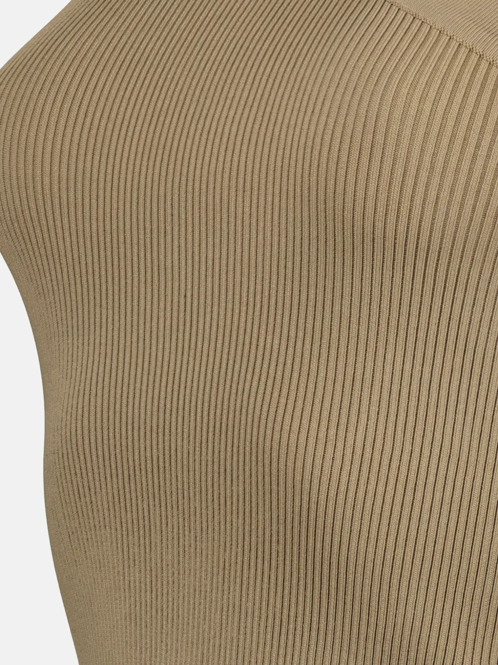 Iro Fethy Ribbed One-shoulder Top In Neutrals
