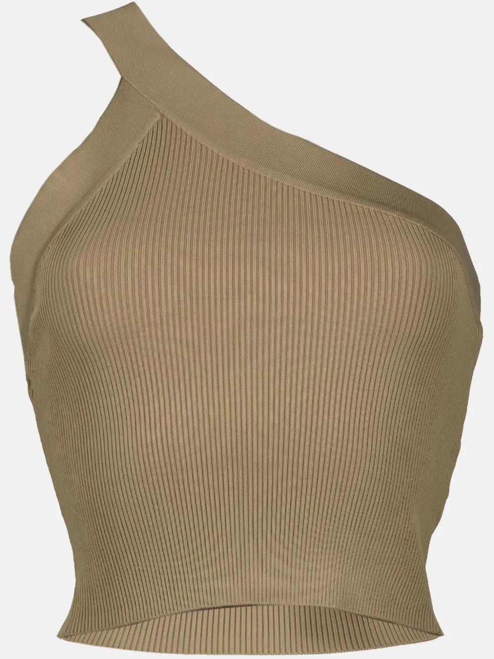 Iro Fethy Ribbed One-shoulder Top In Neutrals