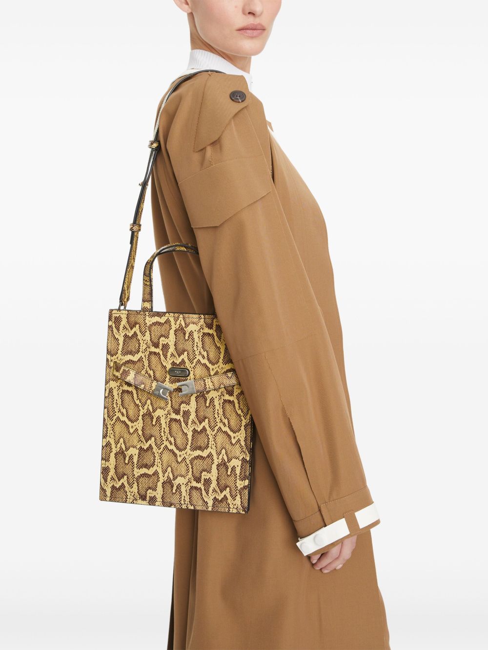 Tory Burch Kleine Lee Radziwill Exotic shopper - Geel