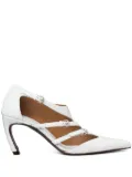 Tory Burch 75mm multi-buckle pumps - White