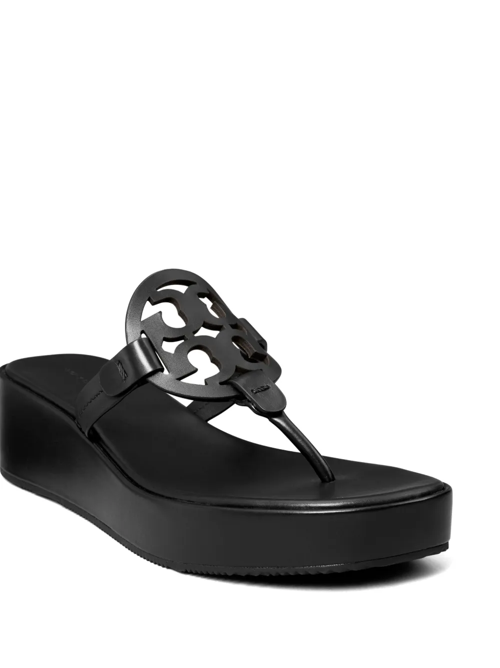 Tory Burch Miller wedge slides Black