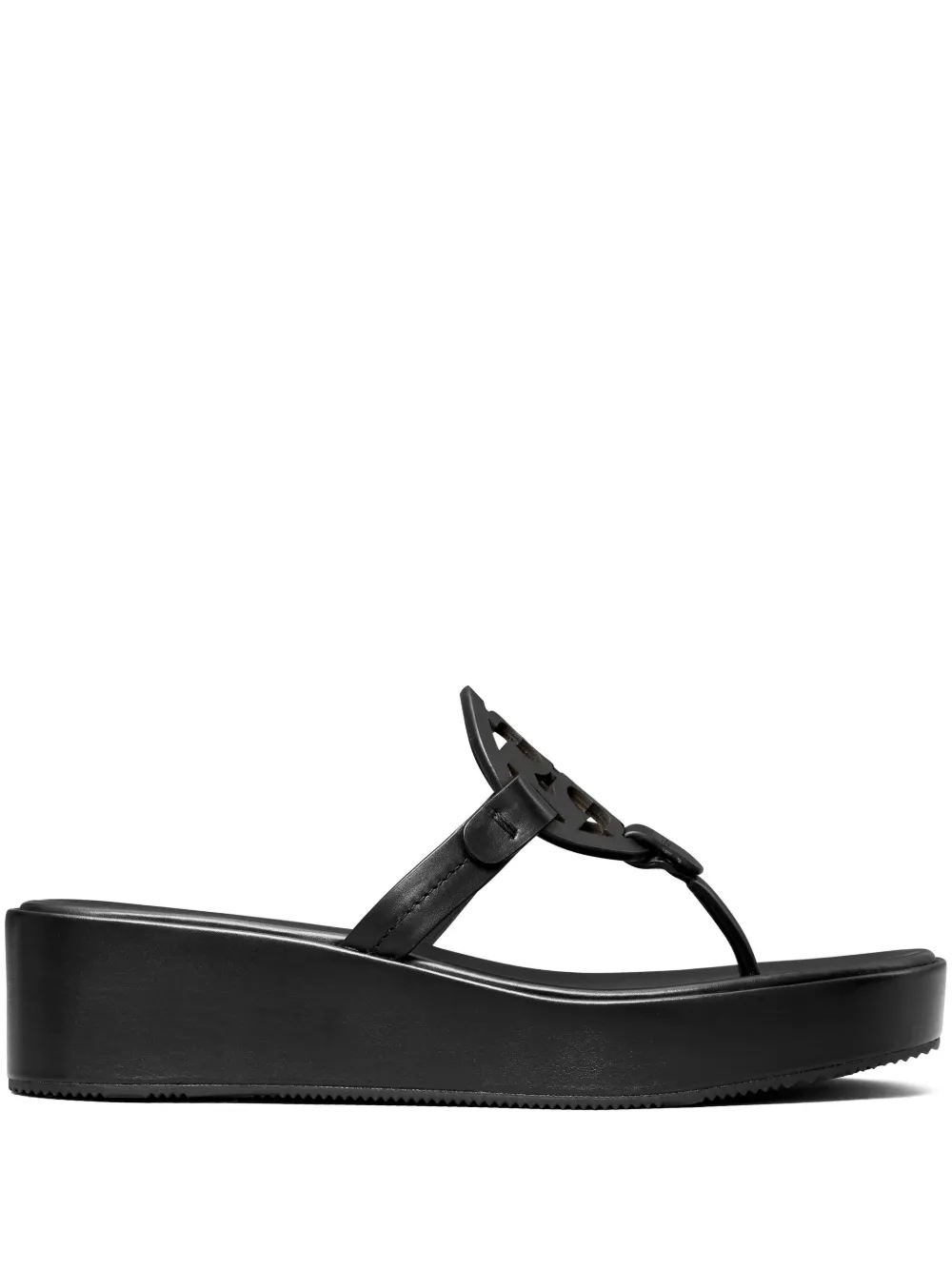 Tory Burch Miller wedge slides Black