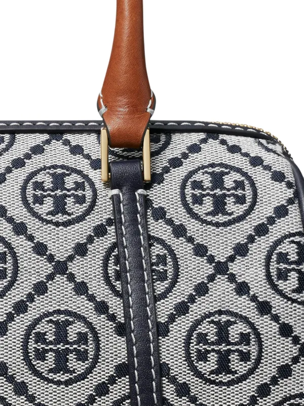Tory Burch Mini T Monogram Barrel Bag | Grey | FARFETCH Tory Burch Mini T Monogram Barrel Bag | Grey | FARFETCH