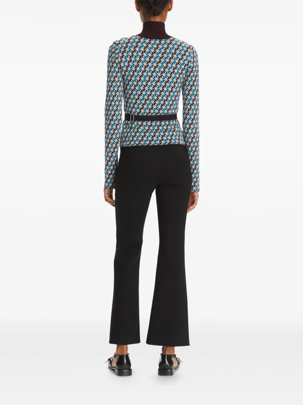 Tory Burch Coltrui met logo jacquard Blauw