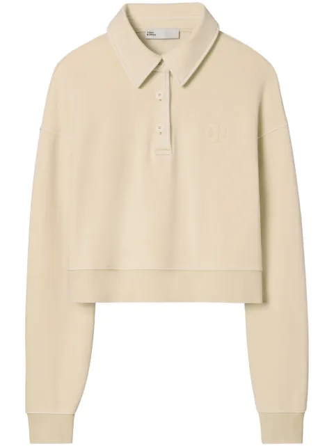 Tory Burch playera tipo polo con aplique Double T