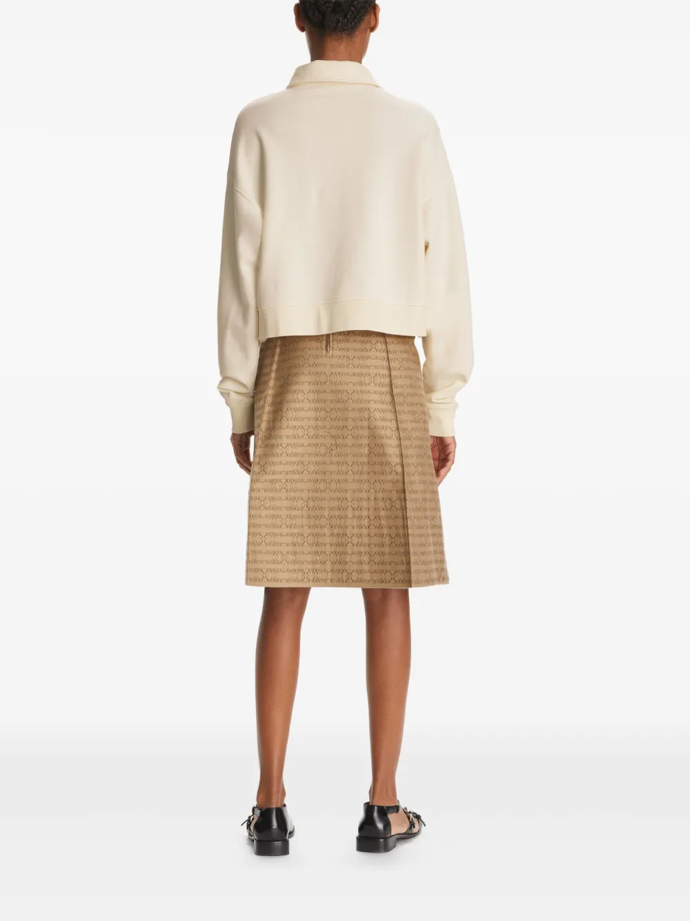 Tory Burch Poloshirt met dubbele T-applicatie Beige