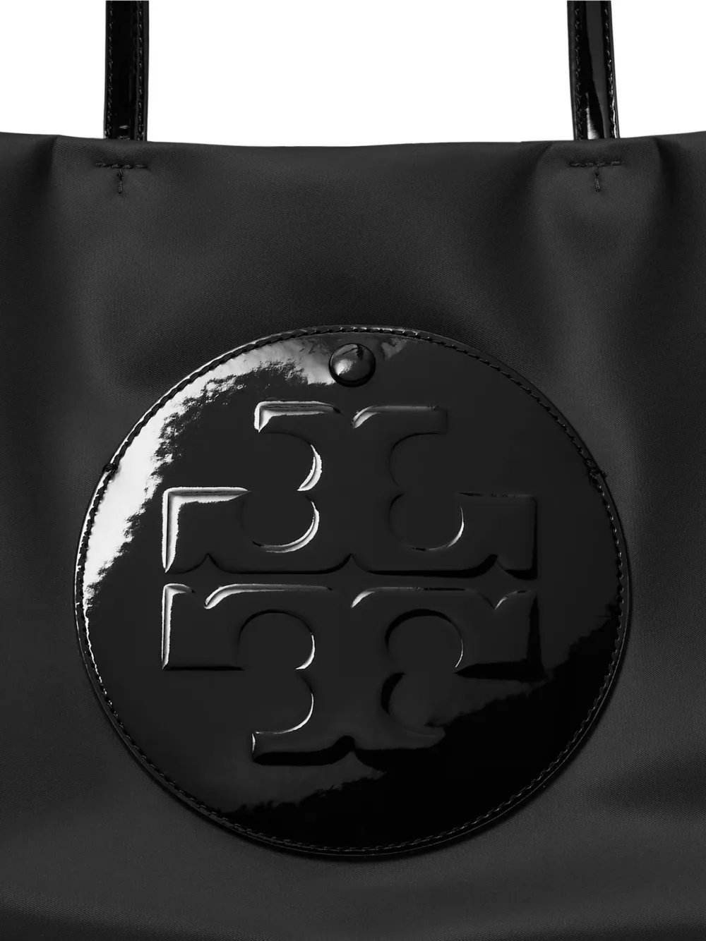Tory Burch Kleine Ella shopper met logo-reliëf Zwart