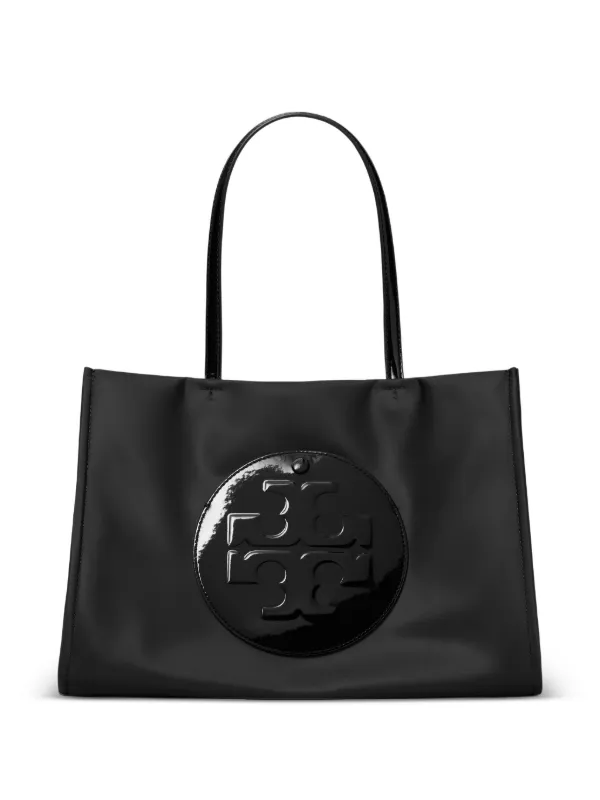Tory Burch Ella ロゴエンボス ハンドバッグ S | ブラック | FARFETCH JP
