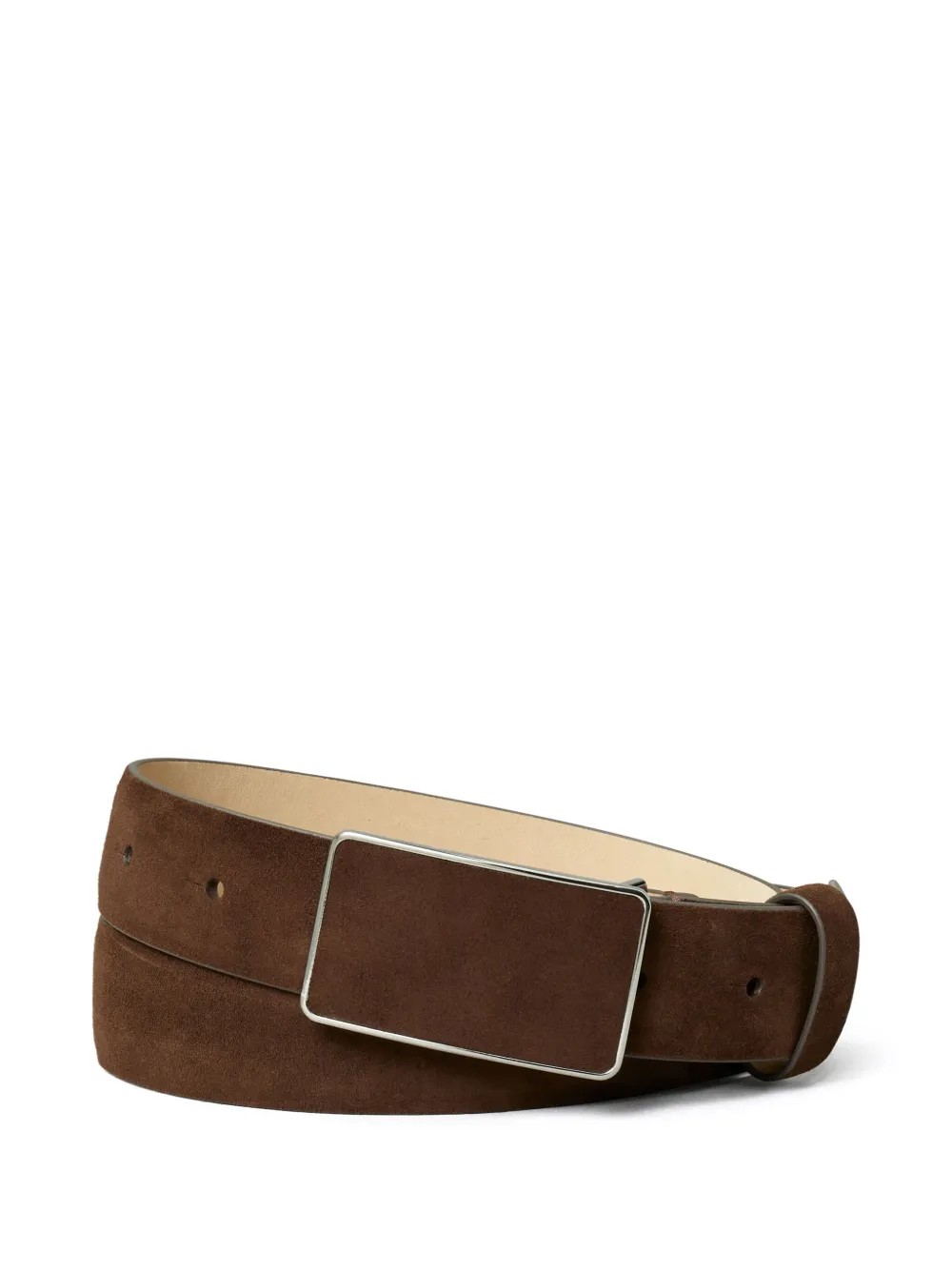 Shop Tory Burch Suede Belt In Brown