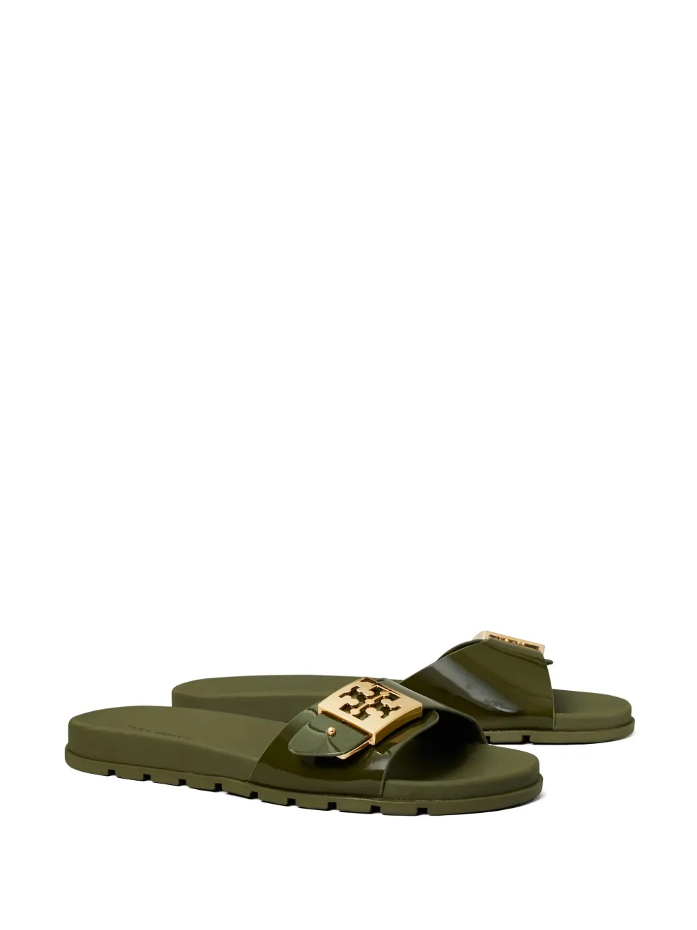 Tory Burch Slippers met gesp - Groen