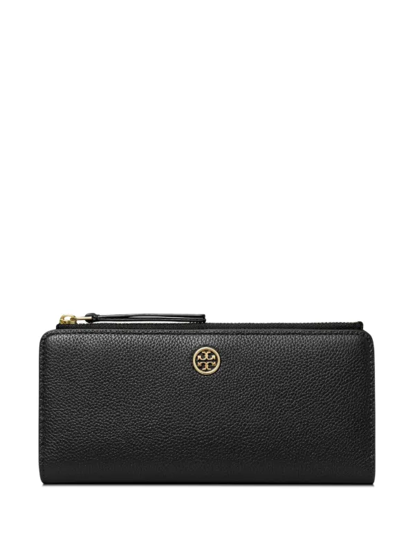 Tory Burch Robinson Slim Wallet Black FARFETCH ID