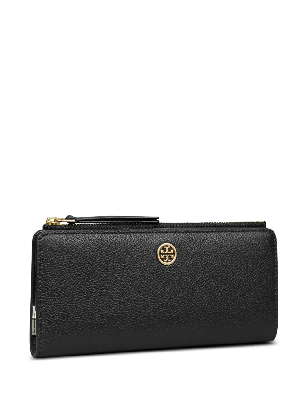 Tory Burch Robinson slim wallet - Zwart