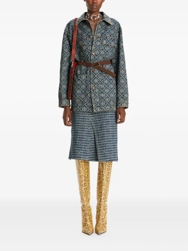 Tory Burch カーゴ デニムジャケット | ブルー | FARFETCH JP