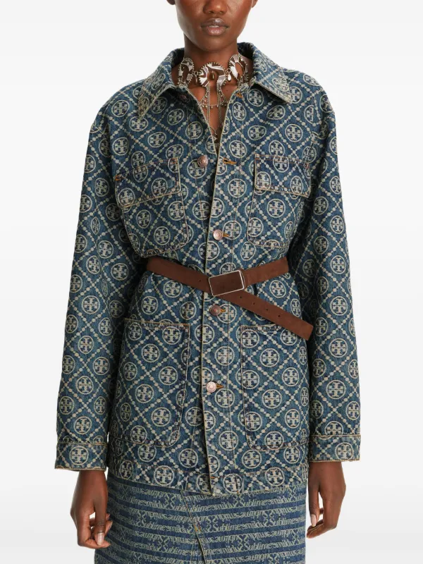 Tory Burch カーゴ デニムジャケット | ブルー | FARFETCH JP
