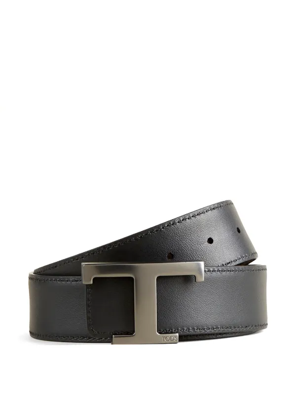 Tod's T Timeless Reversible Belt in Brown
