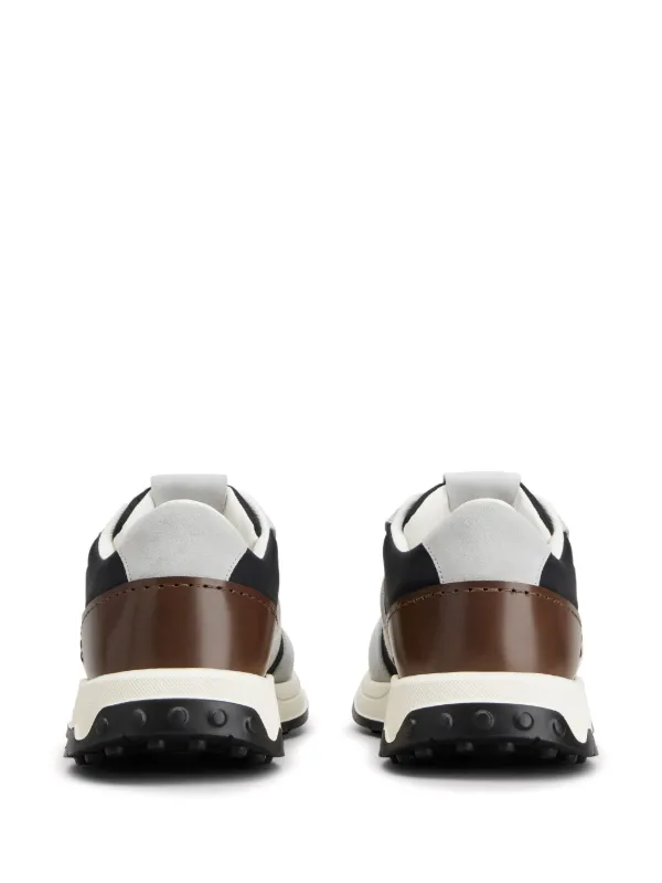 ★TOD'S★スエード ロゴ パネル スニーカー Tod's スエードパネル スニーカー | ブラック | FARFETCH JP