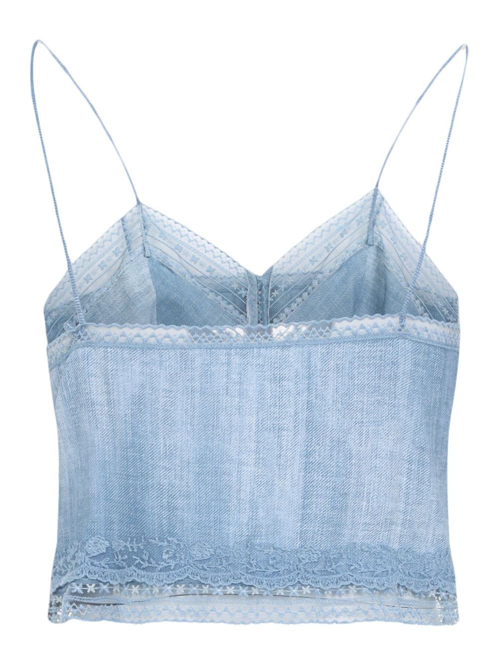 Ermanno Scervino lace top - Blauw