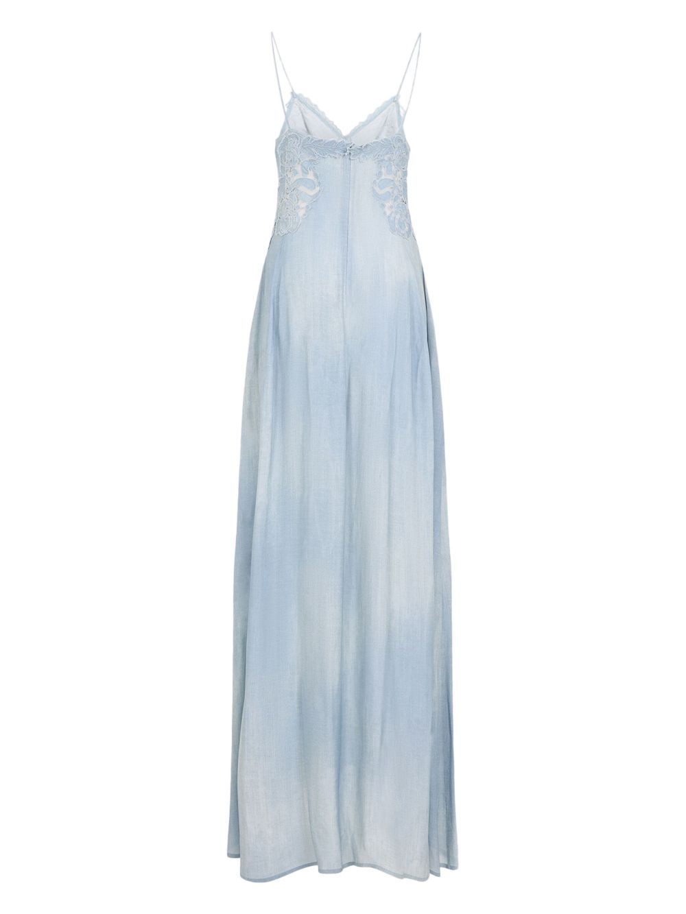 Ermanno Scervino lace-appliqué maxi dress - Blue