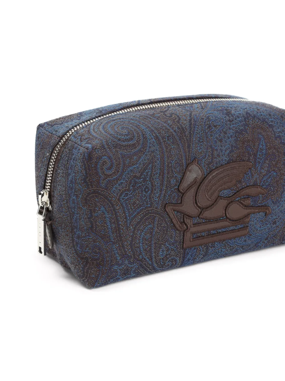 ETRO Toilettas met Pegaso-applicatie Blauw