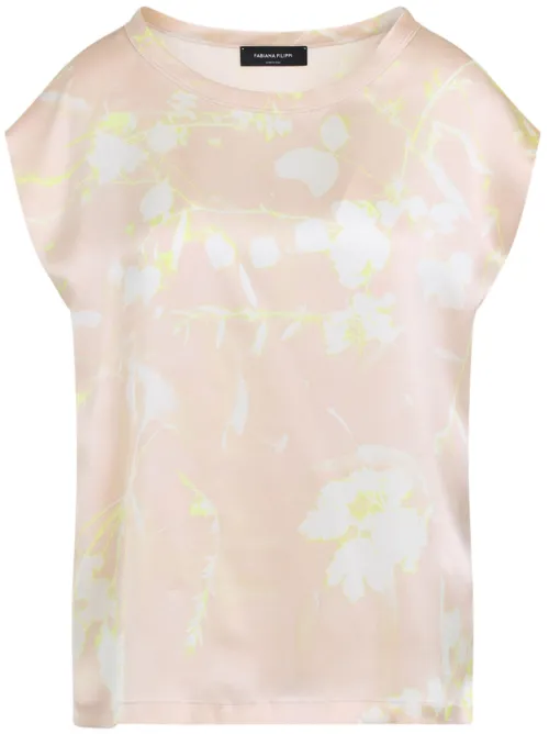 Blouse en soie à imprimé graphique - Fabiana Filippi - Modalova
