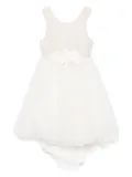 Abel & Lula floral-appliqué dress - Gold