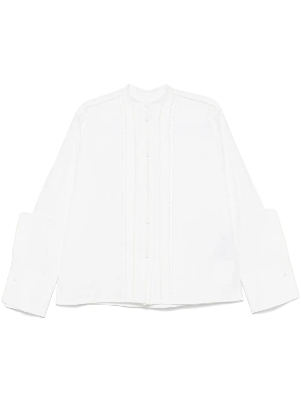 Jil Sander Gesmockt blouse Wit