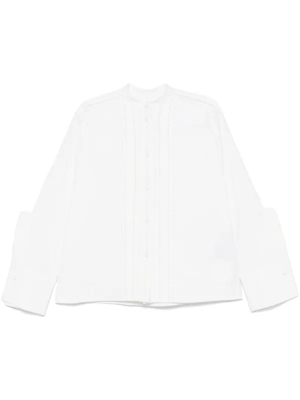 JIL SANDER　ピンタックブラウス Jil Sander ピンタック シャツ | ホワイト | FARFETCH JP