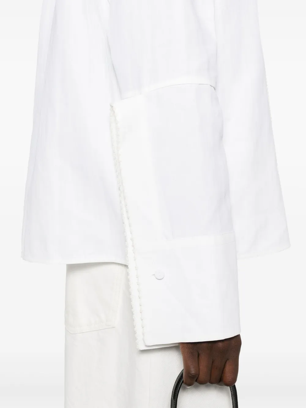 Jil Sander Gesmockt blouse Wit
