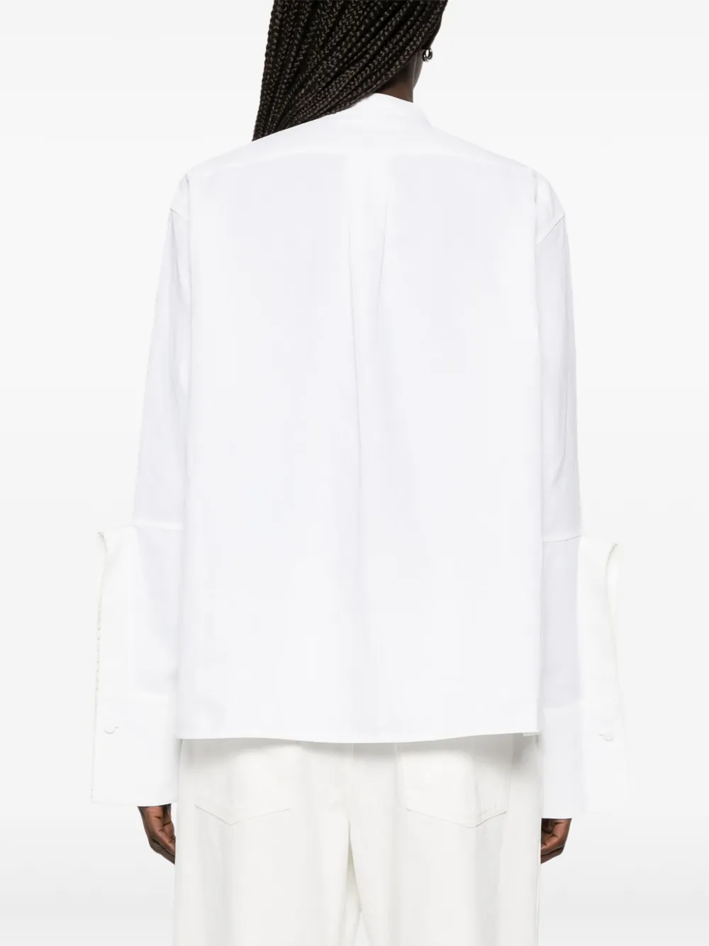 Jil Sander Gesmockt blouse Wit