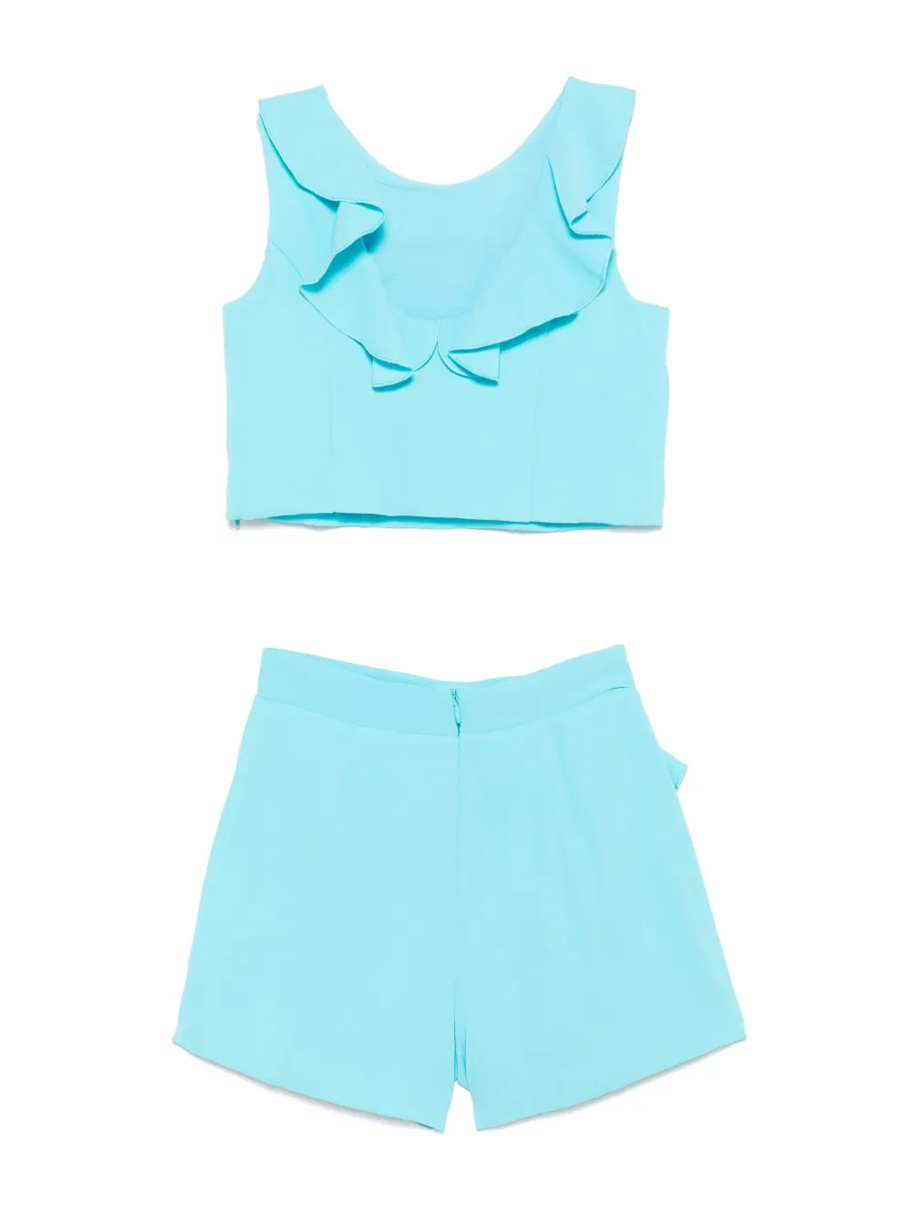 Abel & Lula Top en shorts met ruches - Blauw