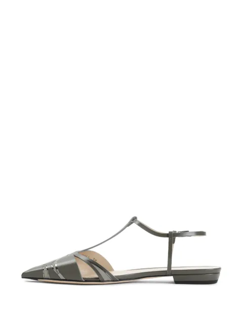 Giorgio Armani leather ballerina shoes X1D352XR348 - 2