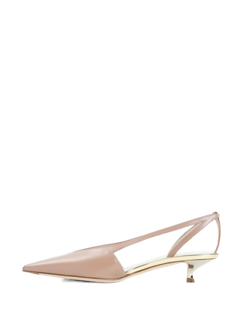 Giorgio Armani 30 mm leren pumps Beige