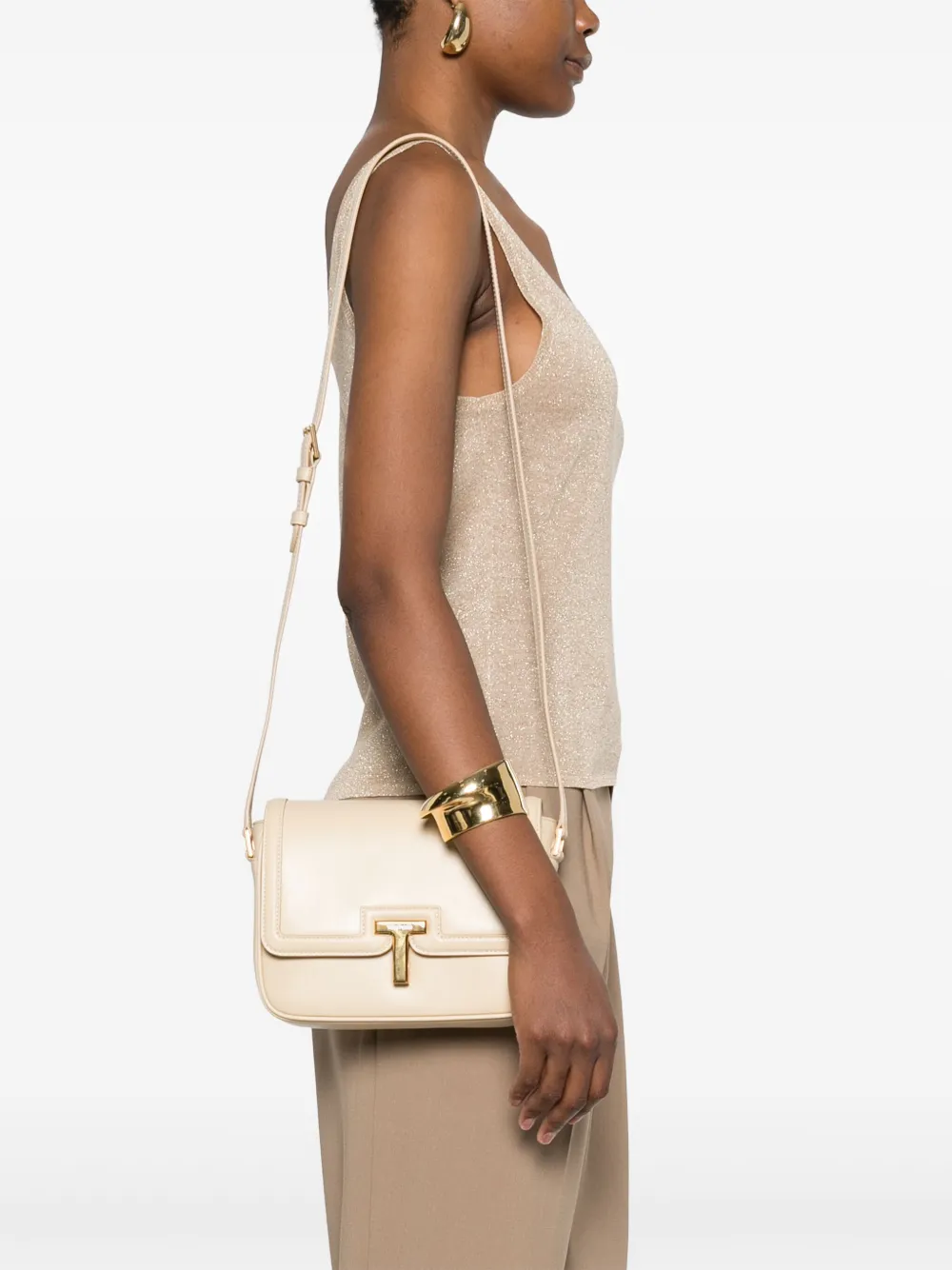 TOM FORD Wallis cross body bag - Beige