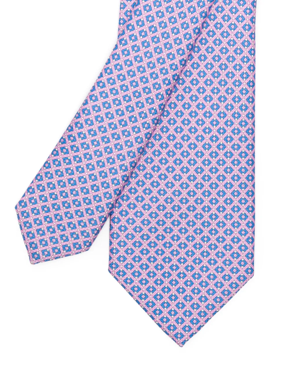 Brioni Stropdas met geometrisch patroon - Roze