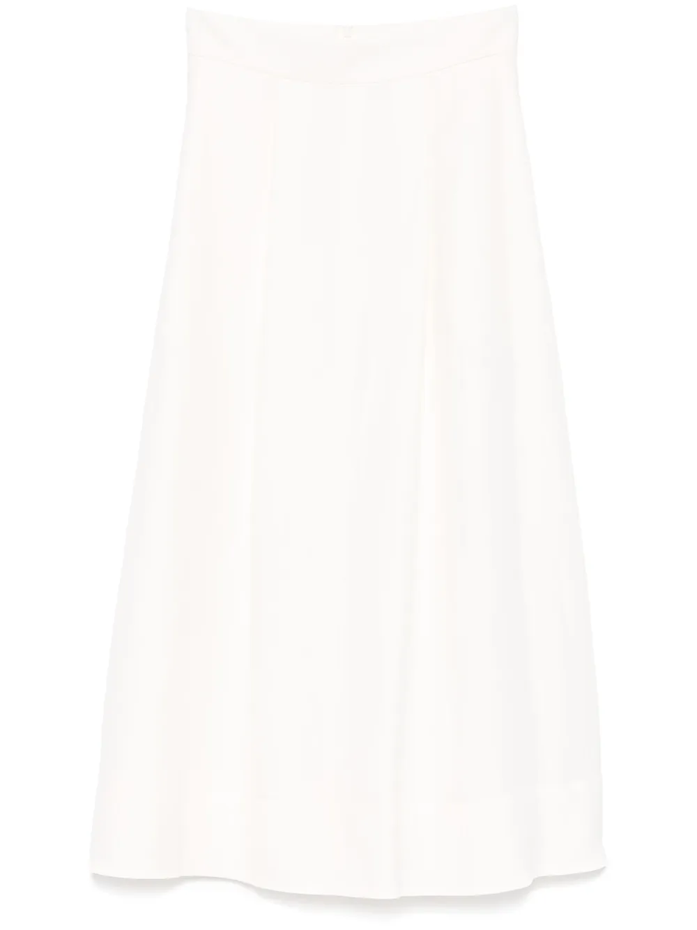 P.a.r.o.s.h Pleat-detailed Midi Skirt In White