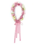 Colorichiari floral-appliqué hair band - Pink