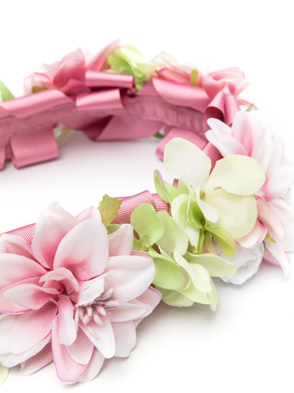 Colorichiari floral-appliqué hair band - Pink